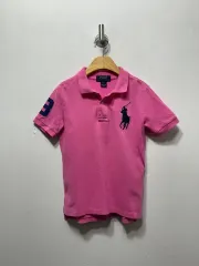 6T ポロラルフローレン キッズ ピンク 半袖 ポロシャツ BIGウニ