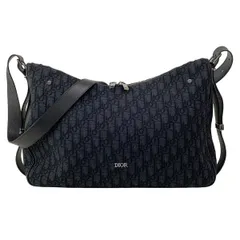 ディオール/クリスチャンディオール ショルダーバッグ ディオールスライダー ジップ付き ホーボーバッグ ラージ 1LEHO066YKY_H03E 黒