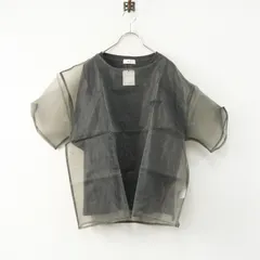 サマンサモスモス Samansa Mos2 SM2 オーガンジー刺繍TシャツSET F｜チャコール系 トップス【2400014849370】