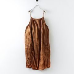 スタジオクリップ studio CLIP コットン ダブルガーゼ キャミワンピースM ブラウン系 ┃キャミチュニックドレス【2400014849745】