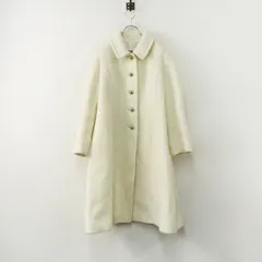 美品 人気アイテム 2023AW オールドイングランド OLD ENGLAND ウールモヘヤ シャギーコート 36 ホワイト┃秋冬【2400014850178】のサムネイル