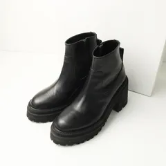 定価9.3万 アンダーカバー UNDERCOVER ヒールショートブーツ XS＼ブラック 厚底 サイドジップ シューズ 24-24.5cm【2400014850598】のサムネイル