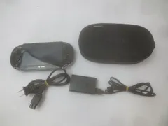  ゲーム PS Vita 本体 PCH-1100 クリスタルブラック 動作品 充電器付き 中古品