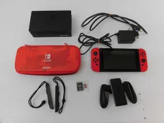  中古品 ゲーム Nintendo switch ニンテンドースイッチ 本体 HAC-001 ジョイコン レッド 動作品 メモリーカード 周辺機器付き