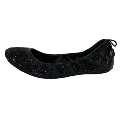 COLE HAAN(コールハーン) フラットシューズ 6 1/2 B レディース - 黒 リボン/MARIA SHARAPOVAコラボ レザー