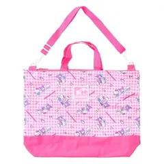 サンリオ キャラクターズ 2Wayトートバッグ キッズ 手提げ 肩掛け A4対応 大容量 ファスナー付き 通園 通学 入園 入学 お稽古 反射板付き ショルダーバッグ 手提げバッグ キティ クロミ キキララ シナモロール