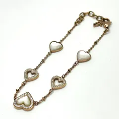 フォリフォリ Folli Follie シルバー ネックレス レディース ハート 連結 ストーン ペンダント バングル 高級感 上品 アクセサリー I8