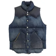 HYSTERIC GLAMOUR ヒステリックグラマー 0253AV01 スタッヅ デニム ダウン ベスト インディゴブルー系 M【中古】のサムネイル