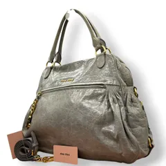 miu miu ミュウミュウ MIUMIU ハンドバッグ ショルダーバッグ 2WAY レザー 本革 グリーン 緑 ゴールド金具 斜め掛け可 エレガント 美品 希少 ブランド レディース 鞄 カバン 通勤 通学 s6 archive Y2K 00s ヴィッテロ