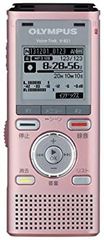 OLYMPUS VoiceTrek IC Recorder, 2GB MicroSD compatible, MP3/WMA compatible, Pink V-821