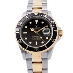 ロレックス サブマリーナ デイト コンビ SS/K18YGイエローゴールド S番 16613 ROLEX 腕時計 黒文字盤のサムネイル
