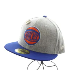 ニューエラ NEW ERA 59FIFTY 70周年記念 NBA New York Knicks Concrete キャップ 帽子 ロゴ 刺繍 ピンズ 7 1/2 グレー オレンジ 青 ブルー 緑 グリーン 213417 /AN36