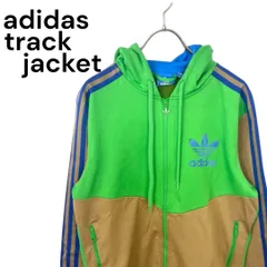 t2159 海外古着　アディダス　フード付　ジャージ　トラックジャケット