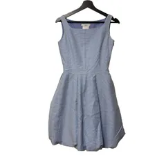    ルネ René ワンピース TISSUE社 イタリア製生地 36 ブルー Mサイズ相当 6526240【Z1816】