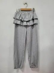 新品) フリル グレー ズボン