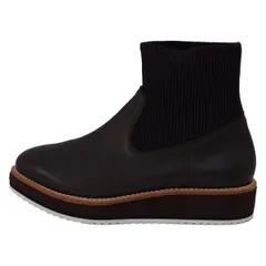 DIANA(ダイアナ) ショートブーツ 24 レディース美品  - ダークブラウン artemis by DIANA/サイドゴア レザー