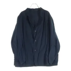 COMOLI (コモリ) 22AW シルクネルジャケット W03-01003 ブラックのサムネイル
