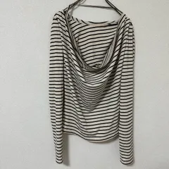 《美品》ROYAL PARTY ボーダーカットソー ホワイト系 ブラック F デザイン