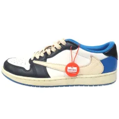 NIKE (ナイキ) ×TRAVIS SCOTT FRAGMENT DESIGN AIR JORDAN 1 LOW OG SP トラヴィススコット フラグメント エアジョーダン1 ローカットスニーカー US9/27cm DM7866-140