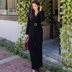 美品‼️clane クラネ ネイビー オールインワン 卒業式入学式 - メルカリ