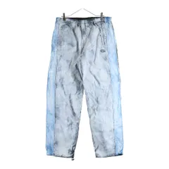 DIESEL (ディーゼル) 24AW P-TATE TRACK PANTS ダーティエフェクトナイロンパンツ グレー A14130