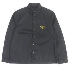 PRADA ナイロンシャツ ネイビー - メルカリ