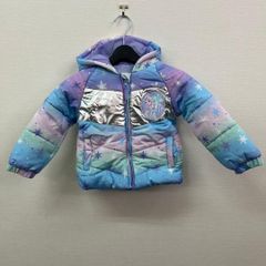 G910-53444 ディズニー アナと雪の女王 エルサ キッズ 中綿ジャケット US/3T 90〜95cm アウター フード付き