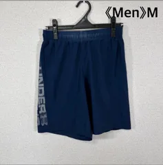 《Men》アンダーアーマー ハーフパンツ ヒートギア ルーズ 紺 ネイビー
