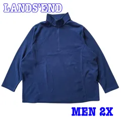 LANDS'END ランズエンド ハーフジップ プルオーバー フリース トップス US-2X