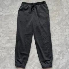 裏起毛スウェットジョガーパンツ Lサイズ ダークグレー 裾ゴム 暖かい 防寒