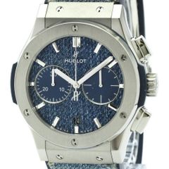 우블로 (HUBLOT) 클래식 퓨전 크로노 그래프 청바지 티타늄 고무 자동 감기 남성 시계 521.NX.2770.NR (외장 마무리 완료)
