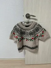 (新品) ザラ 半袖 クロップド ニット