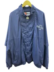NIKE (ナイキ) 90s 古着 ナイロンジャケット 裏地メッシュ PENN STATE刺繍入り ビンテージ ビッグサイズ XXXXL ネイビー メンズ/027