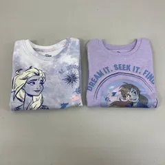 r390-1432284 ディズニー アナと雪の女王 キッズ服 トレーナー 2枚セット US/6 110〜120cm エルサ アナ