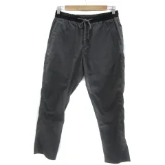 ビームスハート BEAMS HEART テーパードパンツ アンクル丈 無地 イージー M グレー 黒 ブラック /YS5