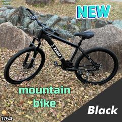 b1754マウンテンバイク 26インチ 21段変速軽量 自転車 アウトドア 黒