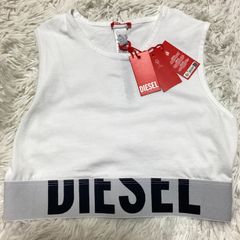DIESEL リブ キャミソール ホワイト DIESEL リブニット キャミソール ホワイト - メルカリ