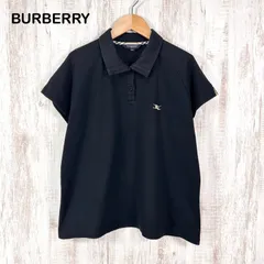 BURBERRY GOLF バーバリーゴルフ ホースロゴ刺繡 ノバチェック 鹿の子 半袖 ポロシャツ ブラック メンズ トップス ビッグサイズ