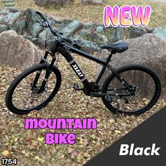 b1754マウンテンバイク 26インチ 21段変速軽量 自転車 アウトドア 黒