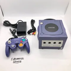 【動作確認済み】ニンテンドー ゲームキューブ 本体 バイオレット パープル コントローラー ケーブル セット