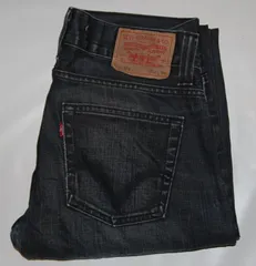 送料無料! USED Levis リーバイス 506 デニム ウォッシュブラック W32　D-90