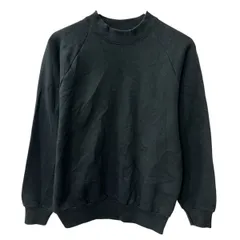 USA製 FRUIT OF THE LOOM 無地スウェット トレーナー レディース S ブラック フルーツオブザルーム ラグラン トップス 秋物 a803-5273