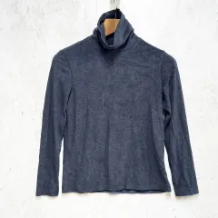 UNIQLO ユニクロ ヒートテック タートルネック フリース やわらか ネイビー Mサイズ ◎_◇〇