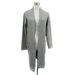 グローブ grove カーディガン ロング丈 前開き M グレー /YK49