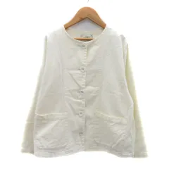 スタディオクリップ Studio Clip ノーカラージャケット ミドル丈 F オフホワイト /YK37