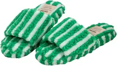 S.F.Yammy スリッパ もこもこ 室内 ふわふわあったか ルームシューズ 冬用 暖かい 北欧 (グリーン,  L)