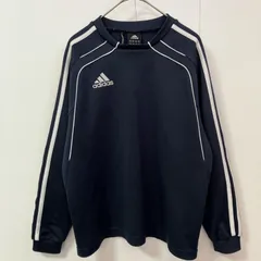 adidas アディダス ロングTシャツ カットソー 長袖 サイズ150 速乾 スリーストライプス ネイビー　　　　T-93