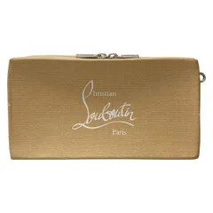CHRISTIAN LOUBOUTIN(クリスチャンルブタン) クラッチバッグ KRAFTILOU CLUTCH ベージュ 2WAY レザー