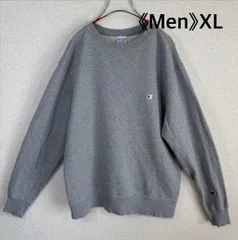 《Men》【定番】Champion クルーネック スウェット グレー C3-C019 XLサイズ
