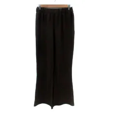 シンプリシテェ SIMPLICITE ワイドパンツ ロング丈 イージー 茶色 ブラウン /HO16